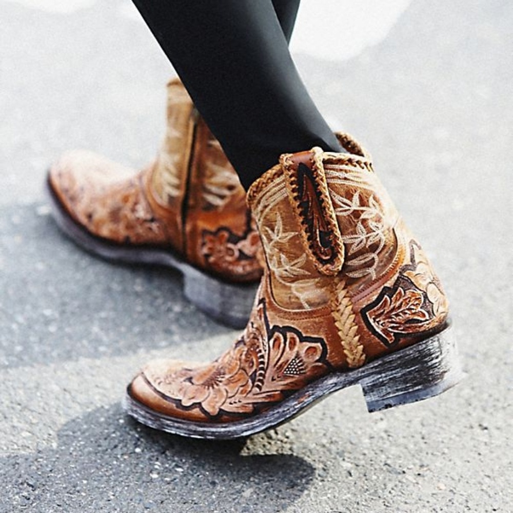 *sold* Free people Queenwood Western Boots - Picture 3 of 8